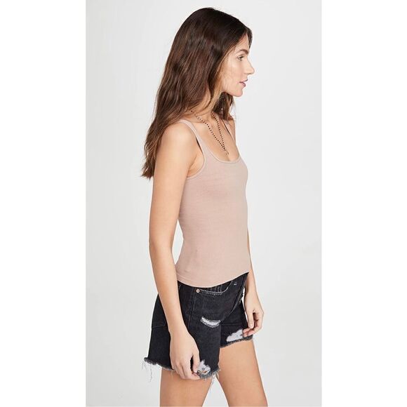 Free People Intimately Free Women's Square One Seamless Cami size M/L NWT Nude - Picture 7 of 8